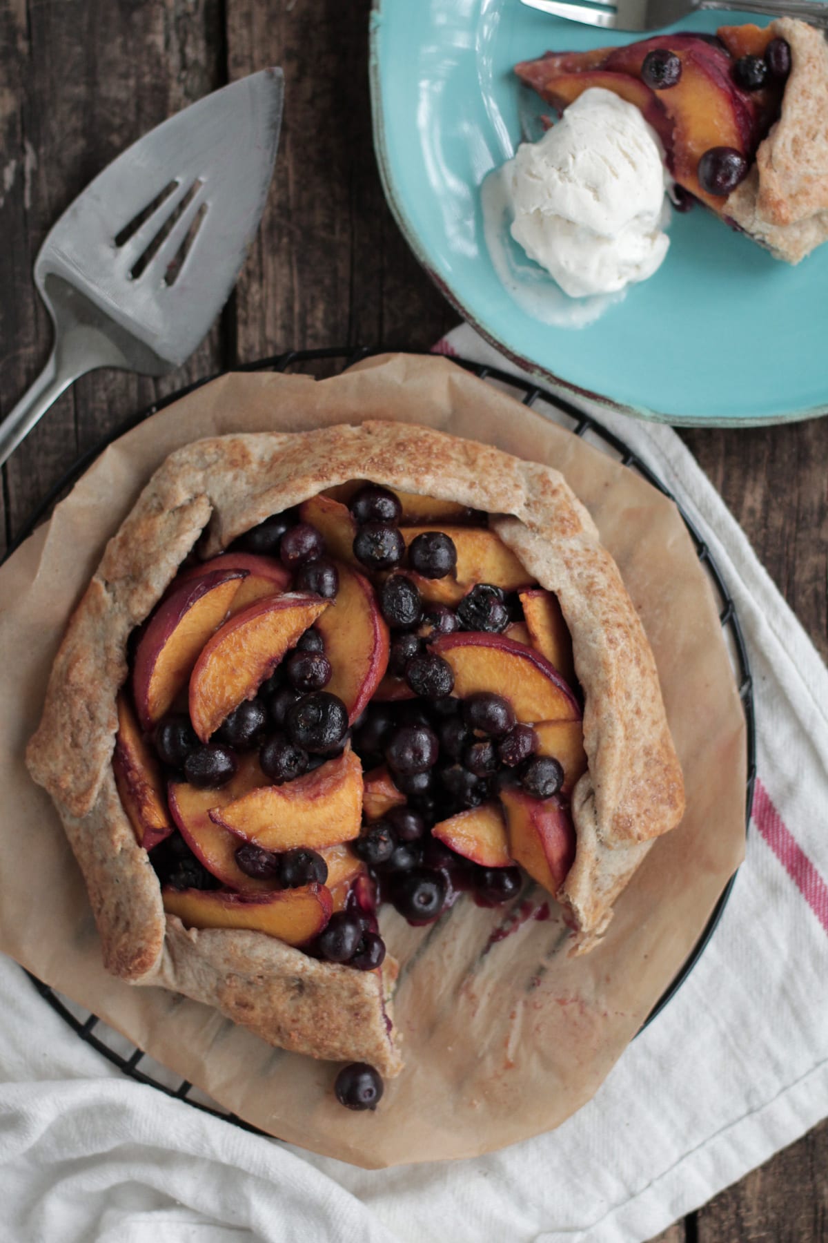 Peach Blueberry Galette