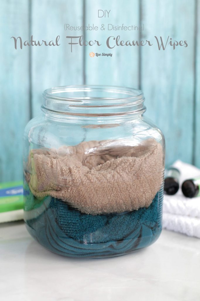 DIYnatural floor cleaner wipes homemade swiffer