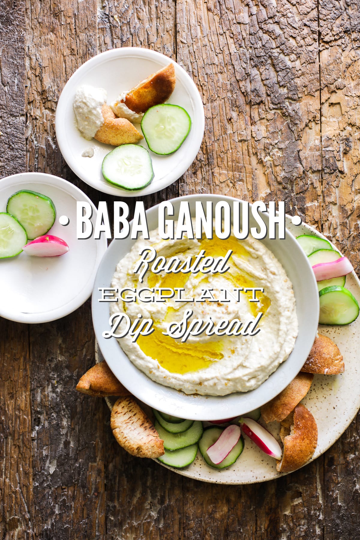 A Simple Roasted Eggplant Dip Spread (Baba Ganoush)