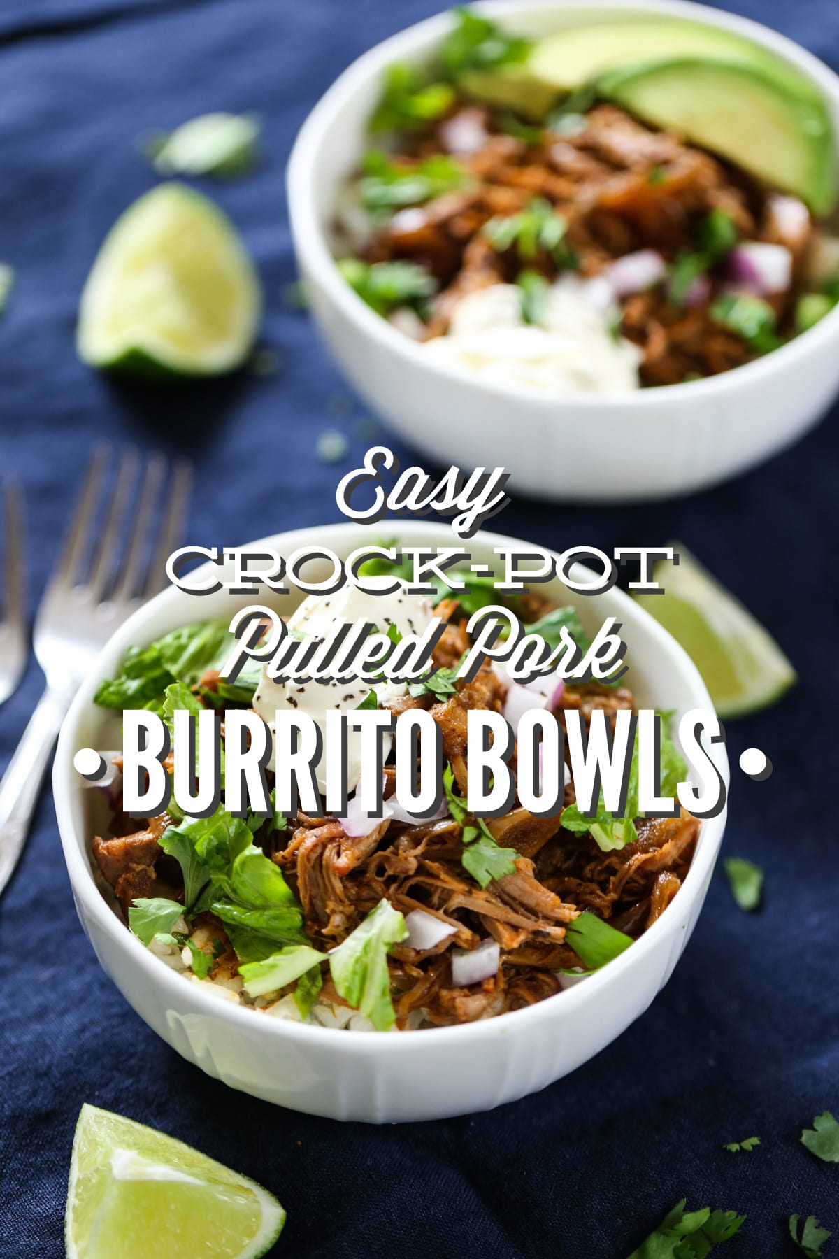 Easy Crock-Pot Pulled Pork Burrito Bowls