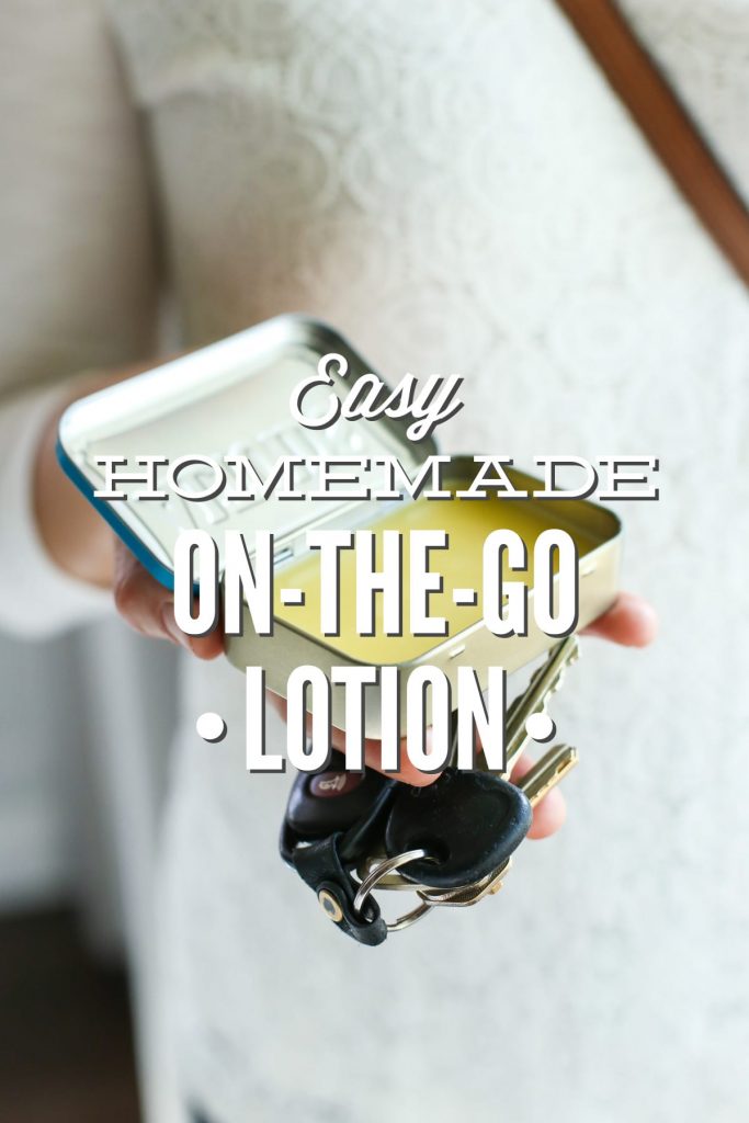 Homemade on-the-go lotion