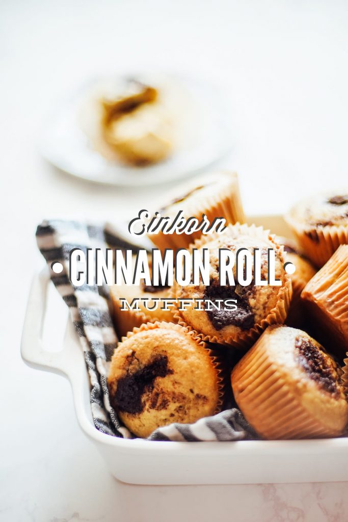 einkorn cinnamon roll pancakes