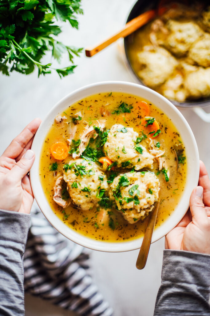 Einkorn Chicken Dumplings