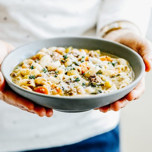 Sausage and Kale White Bean Soup