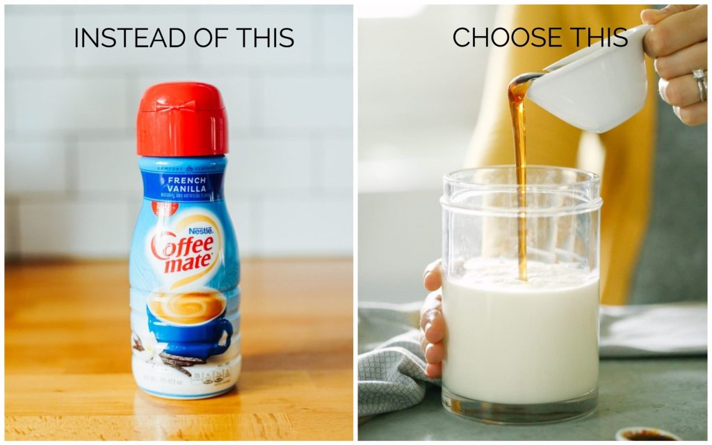 Healthy Food Swaps coffee creamer