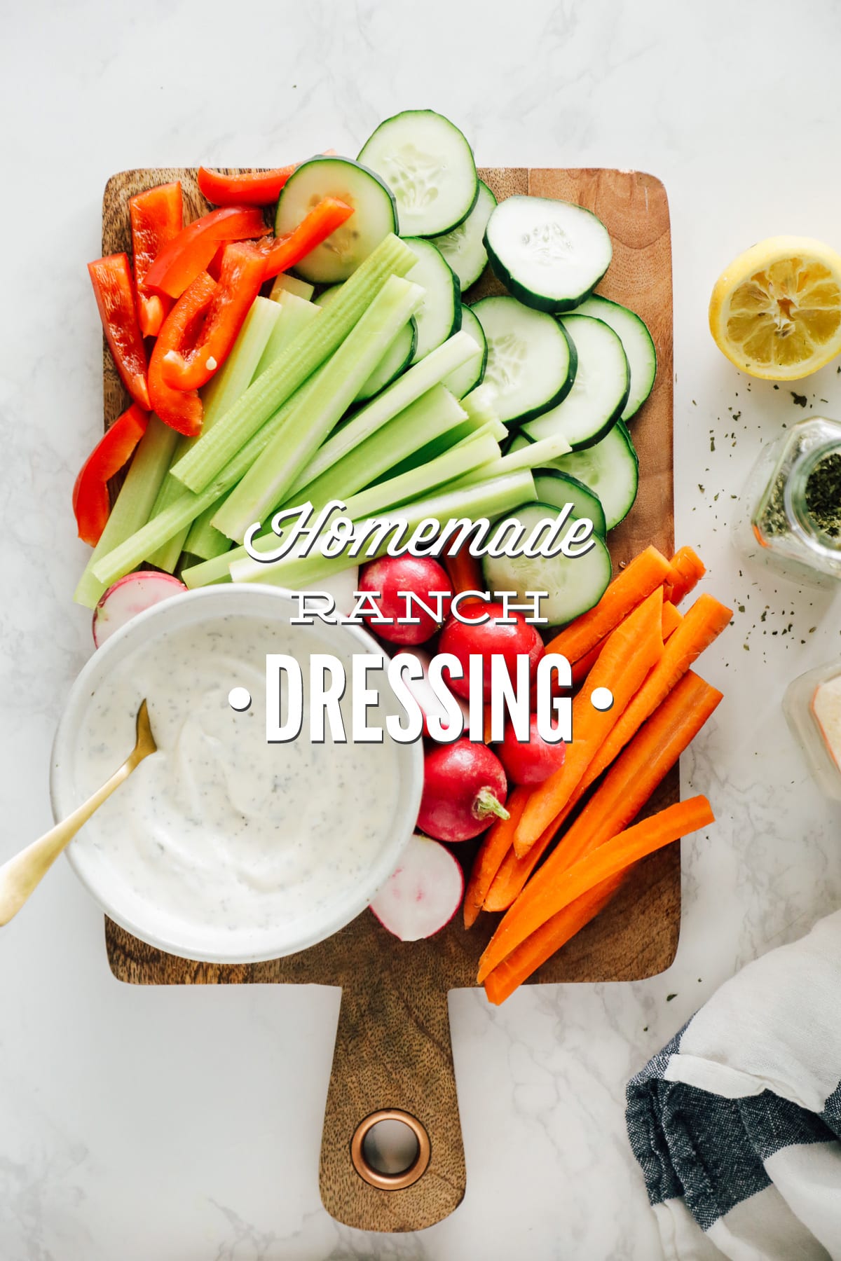 Homemade Ranch Dressing / Dip (with Probiotic Kefir)