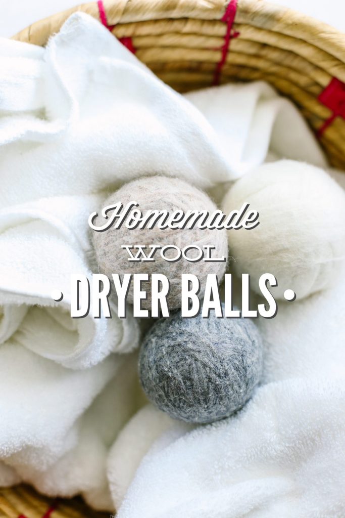 Homemade Wool Dryer Balls: The best natural dryer sheet alternative! So easy and inexpensive to make!