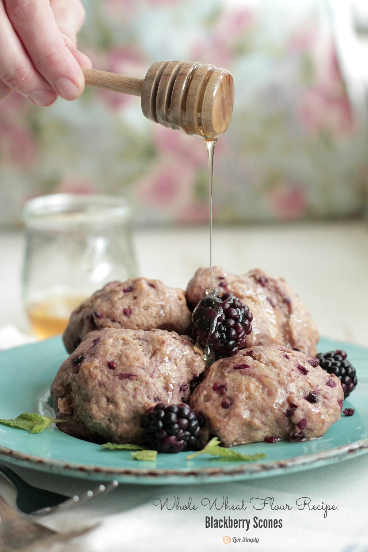 Whole Wheat Blackberry Scones