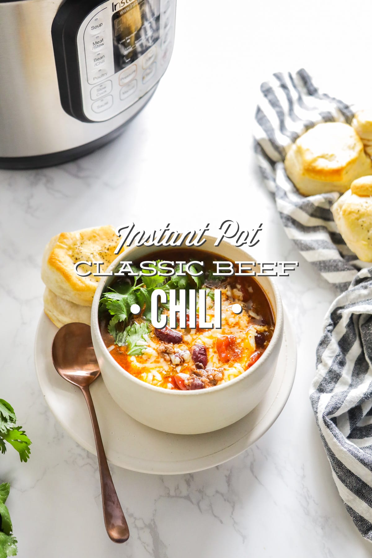 Instant Pot Classic Beef Chili (Pressure Cooker Recipe)