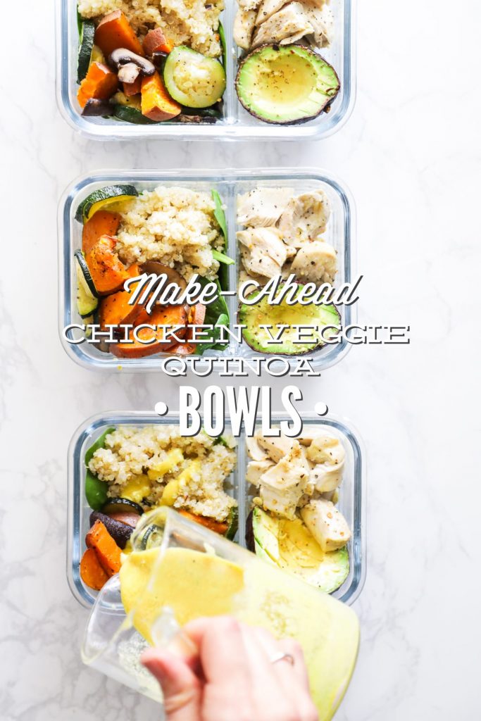 Make-Ahead Chicken, Veggie, and Bowls