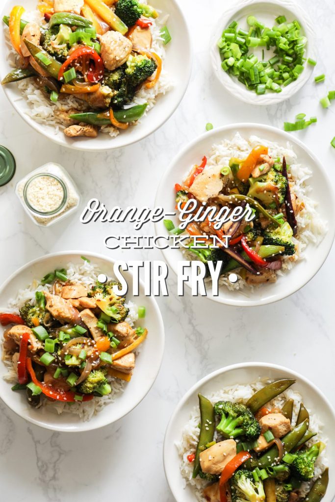 Orange-Ginger Chicken and Veggie Stir-Fry