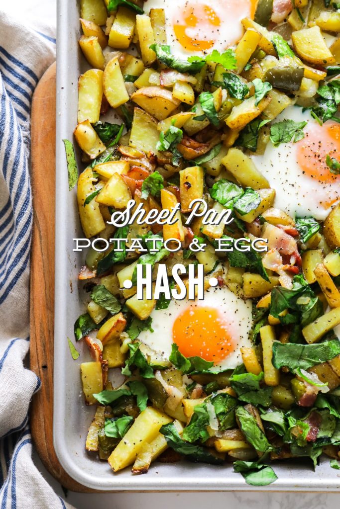 Sheet Pan Potato and Eggs Hash