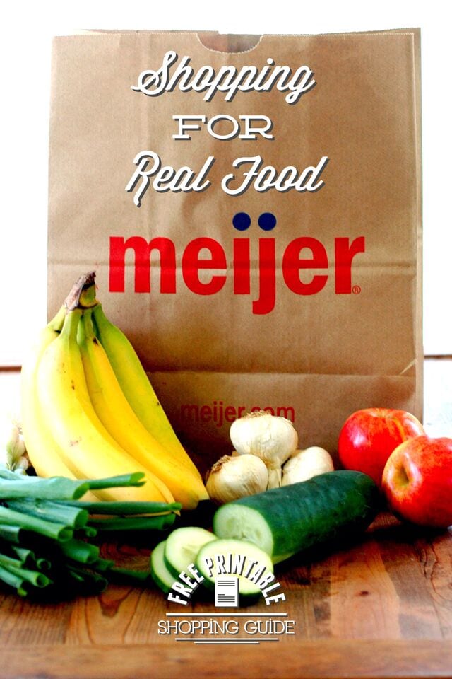 If you live in the Midwest you must check out this post! Real healthy food at Meijer- a visual and printable guide to help you find affordable health food.