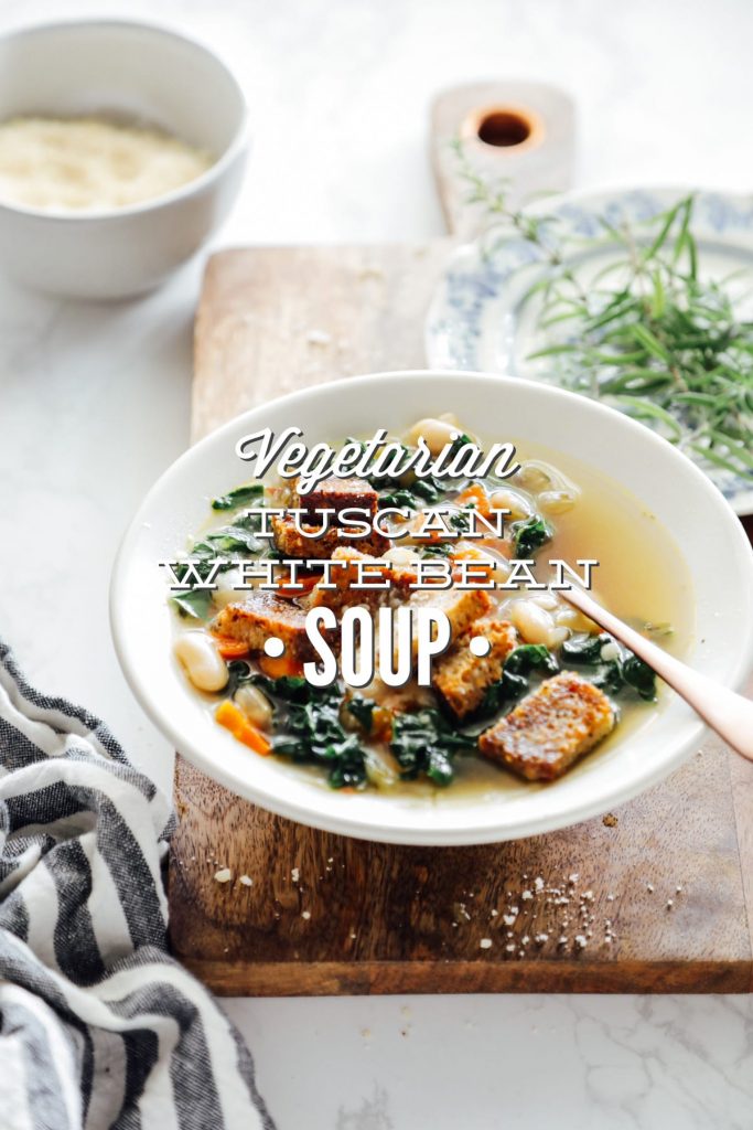 Vegetarian Tuscan White Bean Soup