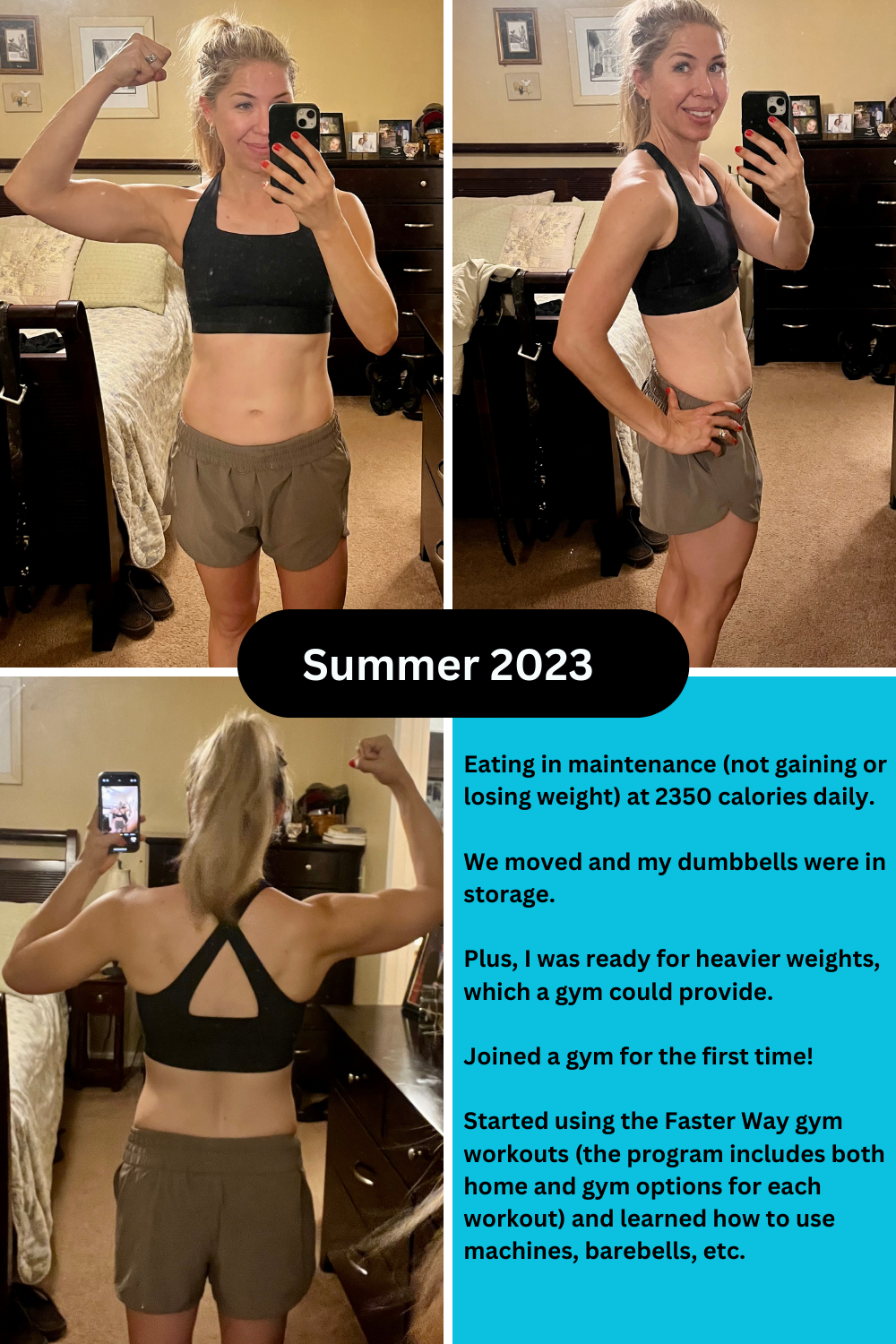 Body photos from summer 2023. 